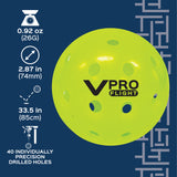 Vulcan VPRO FLIGHT Outdoor Pickleball – Generation 2